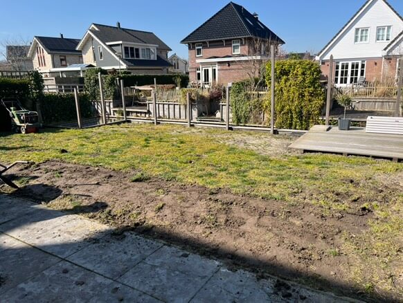 graszoden aanleg alkmaar before