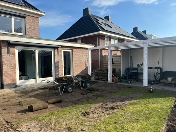 Nieuw gazon na aanleg